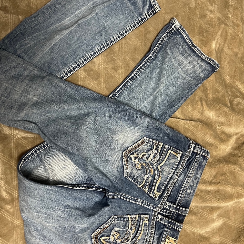 Rock Revival Blue Jeans 28 tall bootcut